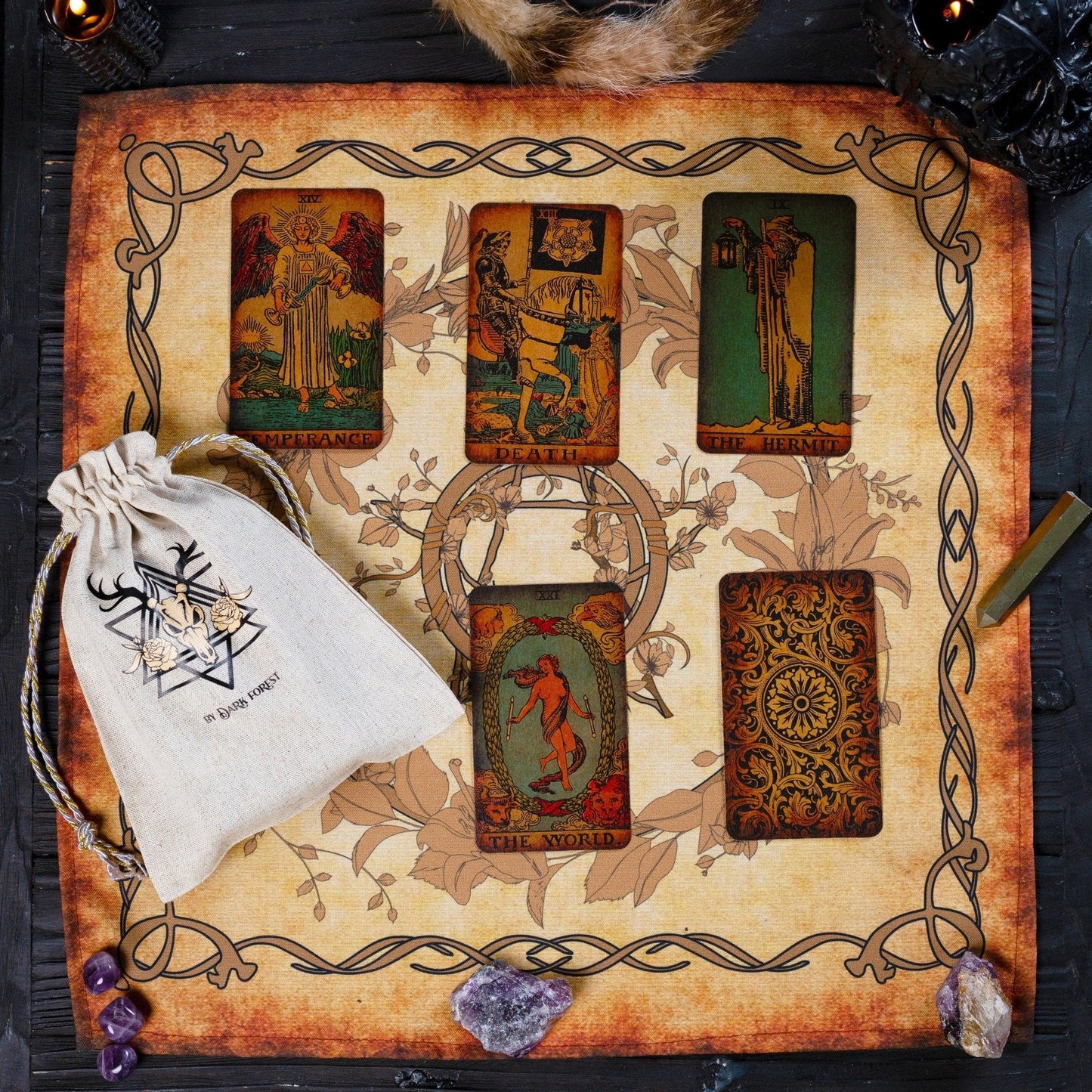 Vintage Bag for Tarot Cards