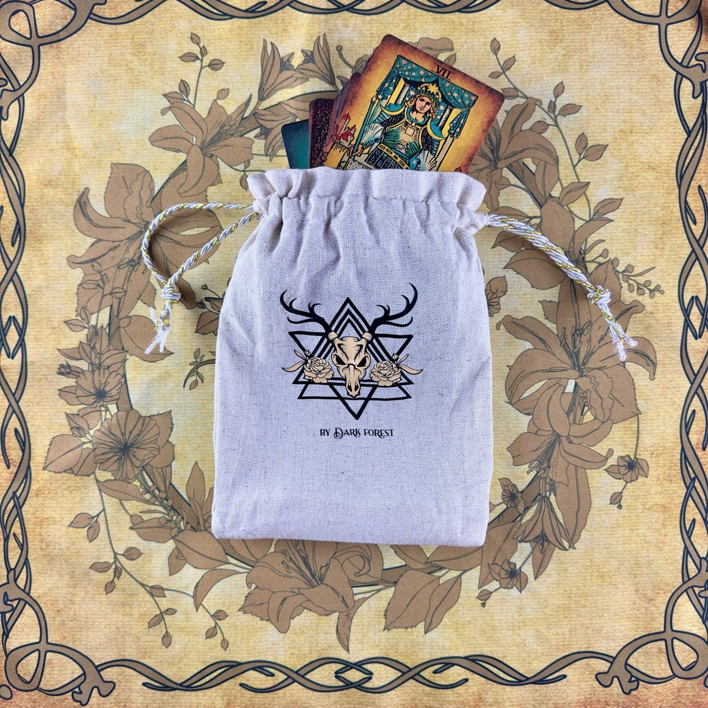 Vintage Tarot Cloth for spread